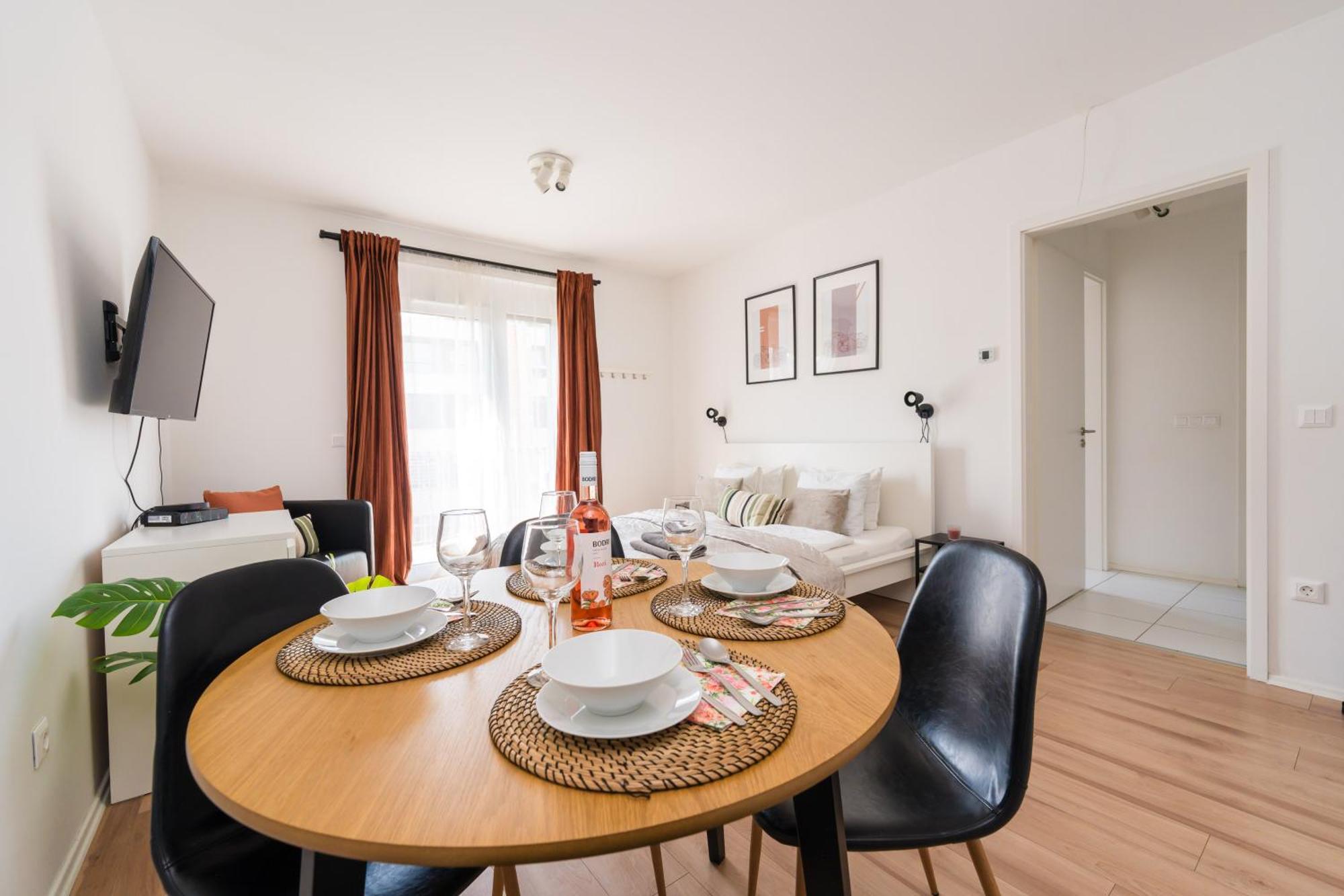 Brand New Modern Apartment-2 Rooms-Balcony-Garage Budapest Kültér fotó