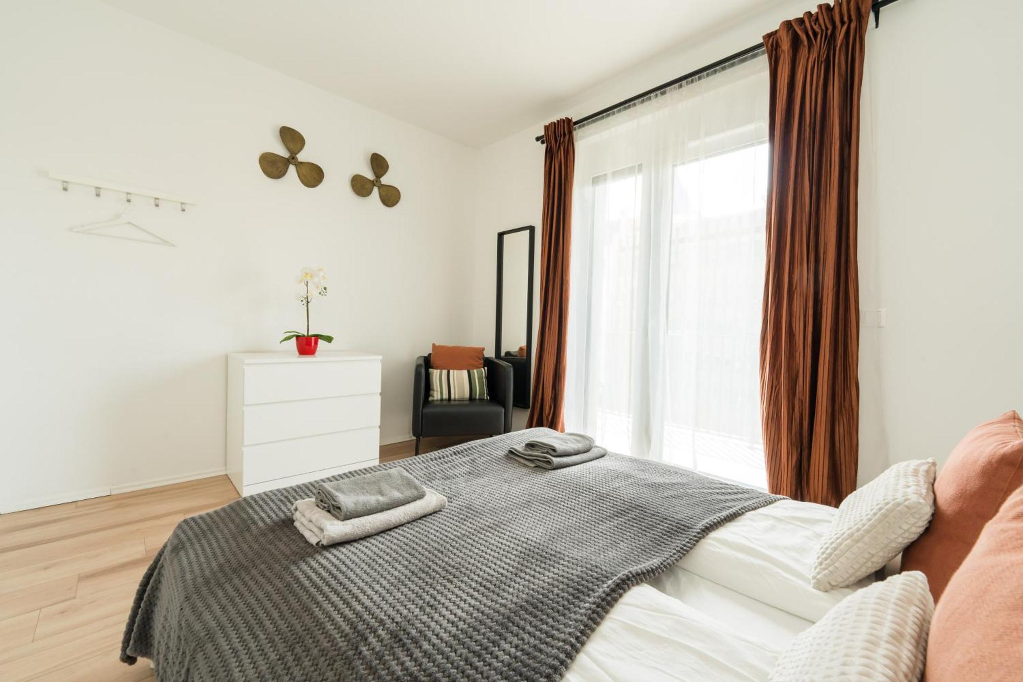 Brand New Modern Apartment-2 Rooms-Balcony-Garage Budapest Kültér fotó