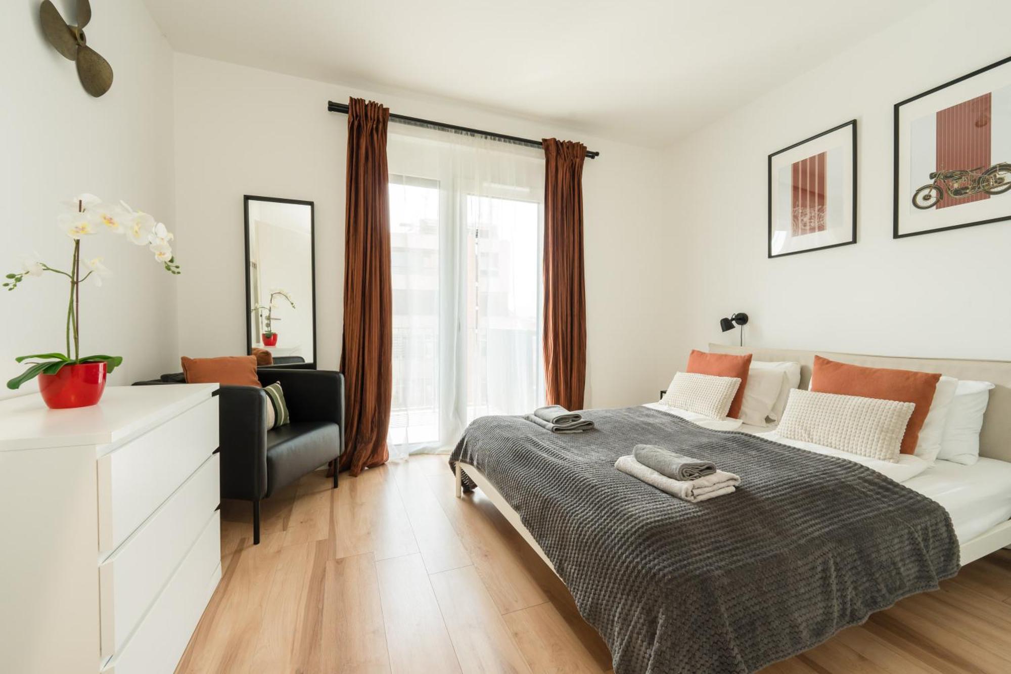Brand New Modern Apartment-2 Rooms-Balcony-Garage Budapest Kültér fotó