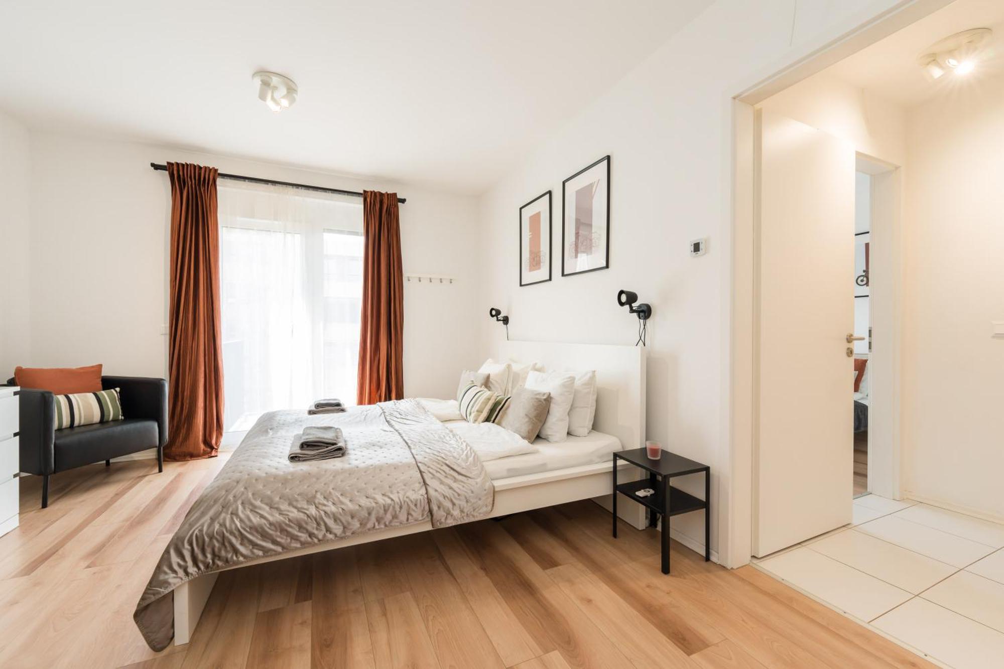 Brand New Modern Apartment-2 Rooms-Balcony-Garage Budapest Kültér fotó