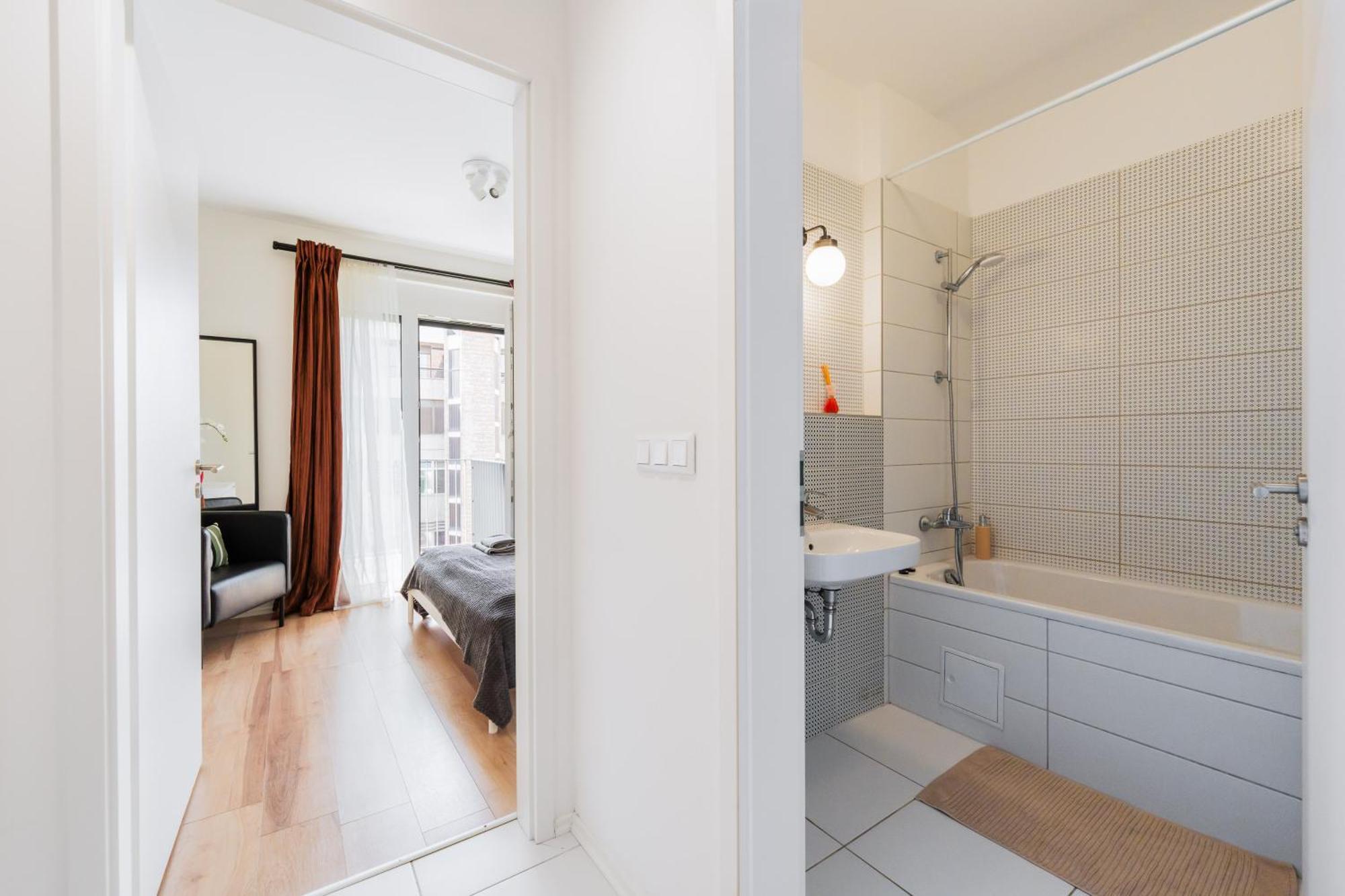 Brand New Modern Apartment-2 Rooms-Balcony-Garage Budapest Kültér fotó
