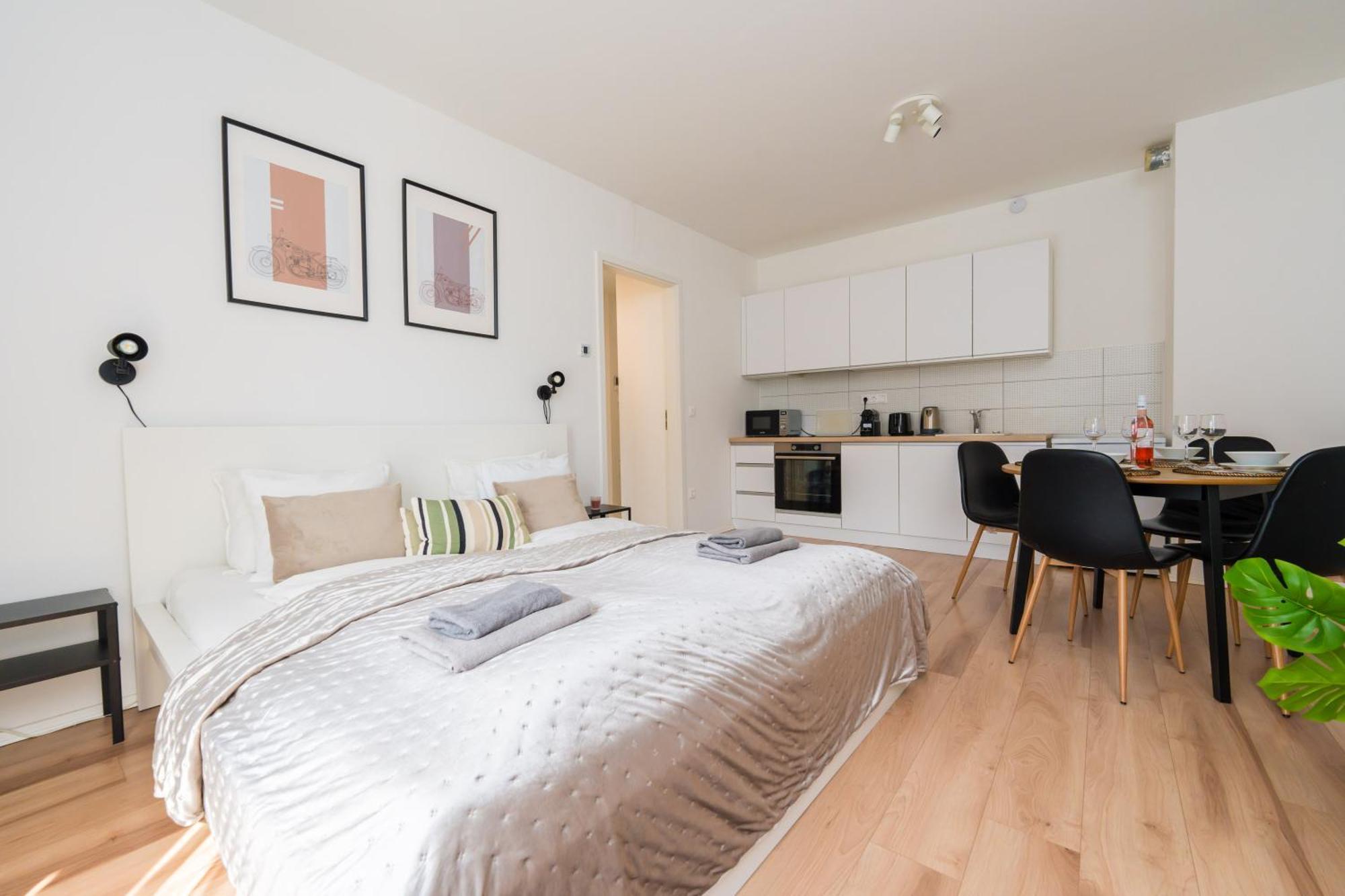 Brand New Modern Apartment-2 Rooms-Balcony-Garage Budapest Kültér fotó